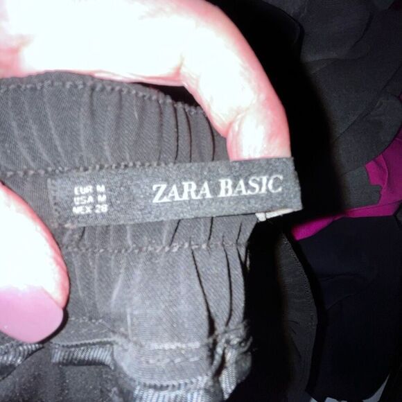 Zara basic black stretch pants NWT medium - Picture 7 of 8
